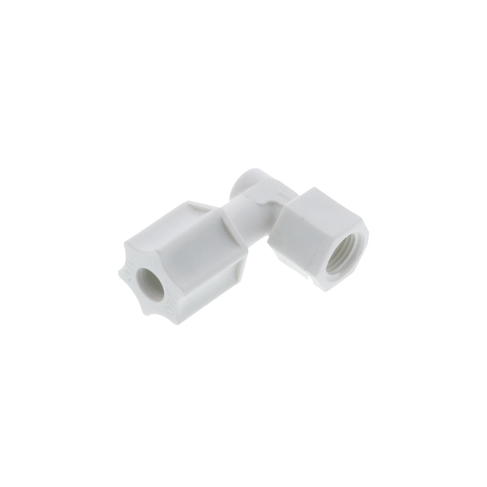 JACO 45-4-2-P-PG Polypropylene Female Elbow 1/4 OD Tube x 1/8 FPT