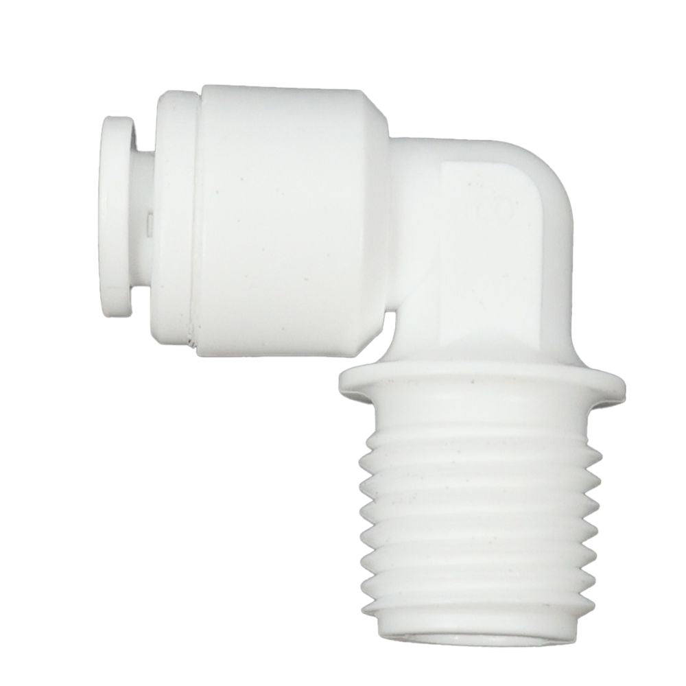 Male Elbow Acetal 1/4 qc x 1/4 MNPT