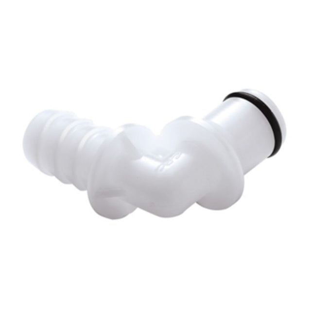 3/8 Hose Barb Valved Elbow Acetal Coupling Insert EPDM Seal