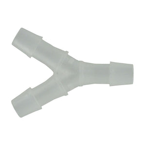 FitQuik Polypropylene Union Y Barb Fitting - 3/8 ID x 3/8 ID x 3/8 ID