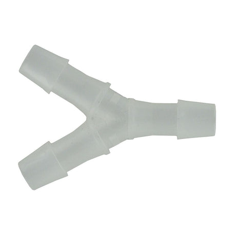 FitQuik Polypropylene Union Y Barb Fitting - 3/8 ID x 3/8 ID x 3/8 ID
