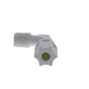 JACO 40-4-4-P-PG Polypropylene Male Elbow 1/4 OD Tube x 1/4 MPT