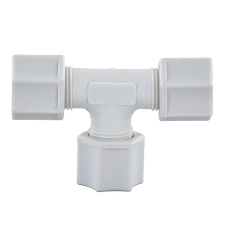 JACO 70-4-P-O Polypropylene Union Tee 1/4 OD Tube x 1/4 OD Tube x 1/4 OD Tube