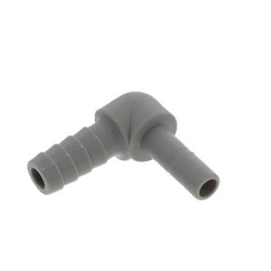 DMfit Stem Elbow Barb Connector  - 1/4 OD Stem x 5/16 ID Barb