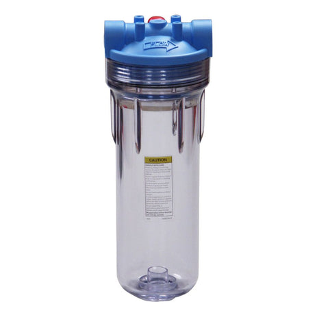 Pentek 10" 3G Slim Line Filter Housing Blue/Clear MB w/ PR - 1/2" FPT