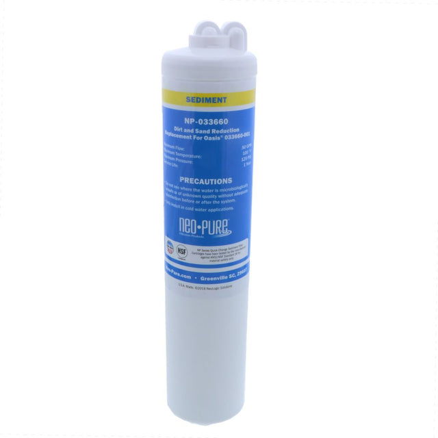 Oasis® Replacement 033660-001 Quick Change Sediment Prefilter yellow by Neo-Pure