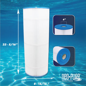 Neo-Pure PS-8P120-FE Pool and Spa Filter 8-15/16" x 23-5/16"