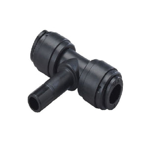 NeoFit - Acetal Black Branch Stem Tee 3/8" tube x stem 3/8"