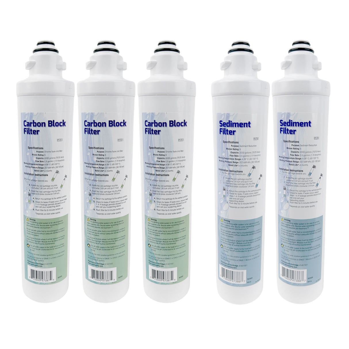 Aqua Flo 41407011 Annual Filter Replacement Kit for QCRO