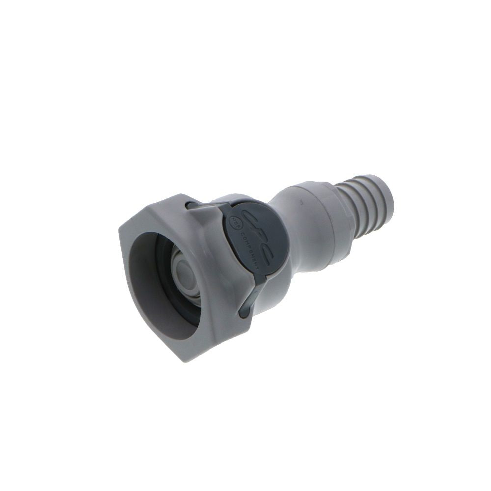 UDC Valved In-Line Hose Barb Coupling Body - 5/8 ID Barb Buna-N O-Ring