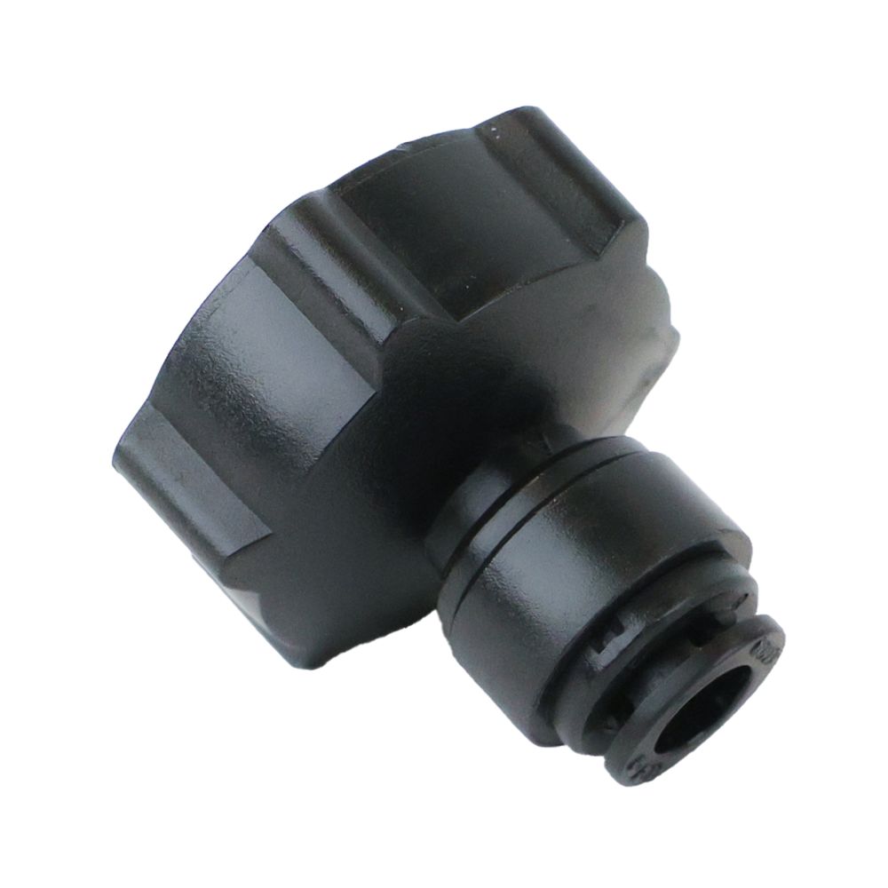 NeoFit - Acetal Black Female Adapter 8mm [5/16"] tube x 3/4" BSP[P] Flat