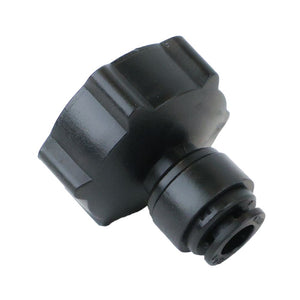 NeoFit - Acetal Black Female Adapter 8mm [5/16"] tube x 3/4" BSP[P] Flat