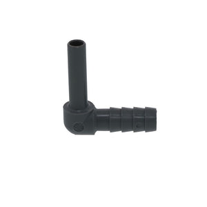 John Guest Stem Elbow Barb Connector  - 1/4 OD Stem x 5/16 ID Barb