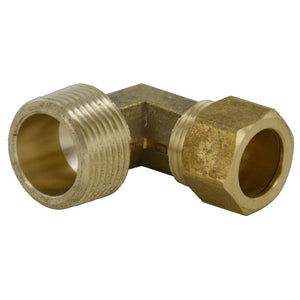 Brass Compression Elbow - 5/8 Compression x 3/4 MPT