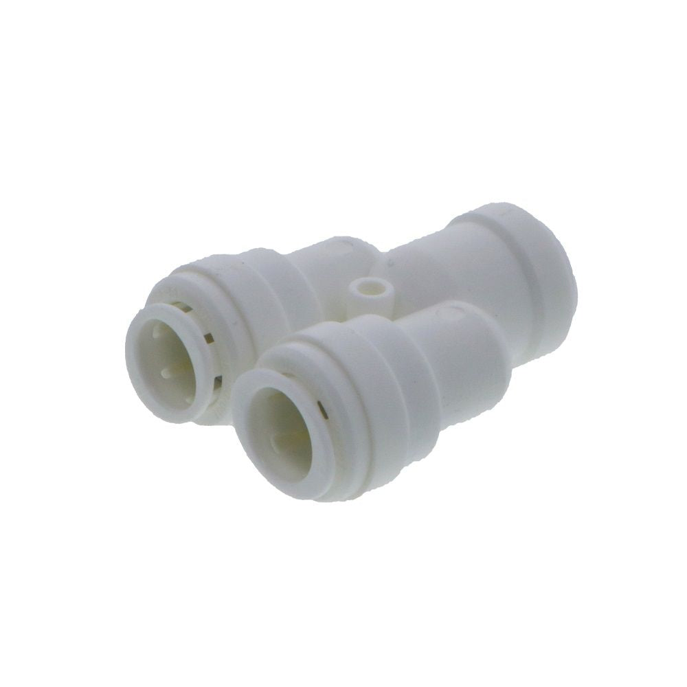 DMfit Two Way Divider - 3/8 Push-in [in] x 1/2 Push-in [out]