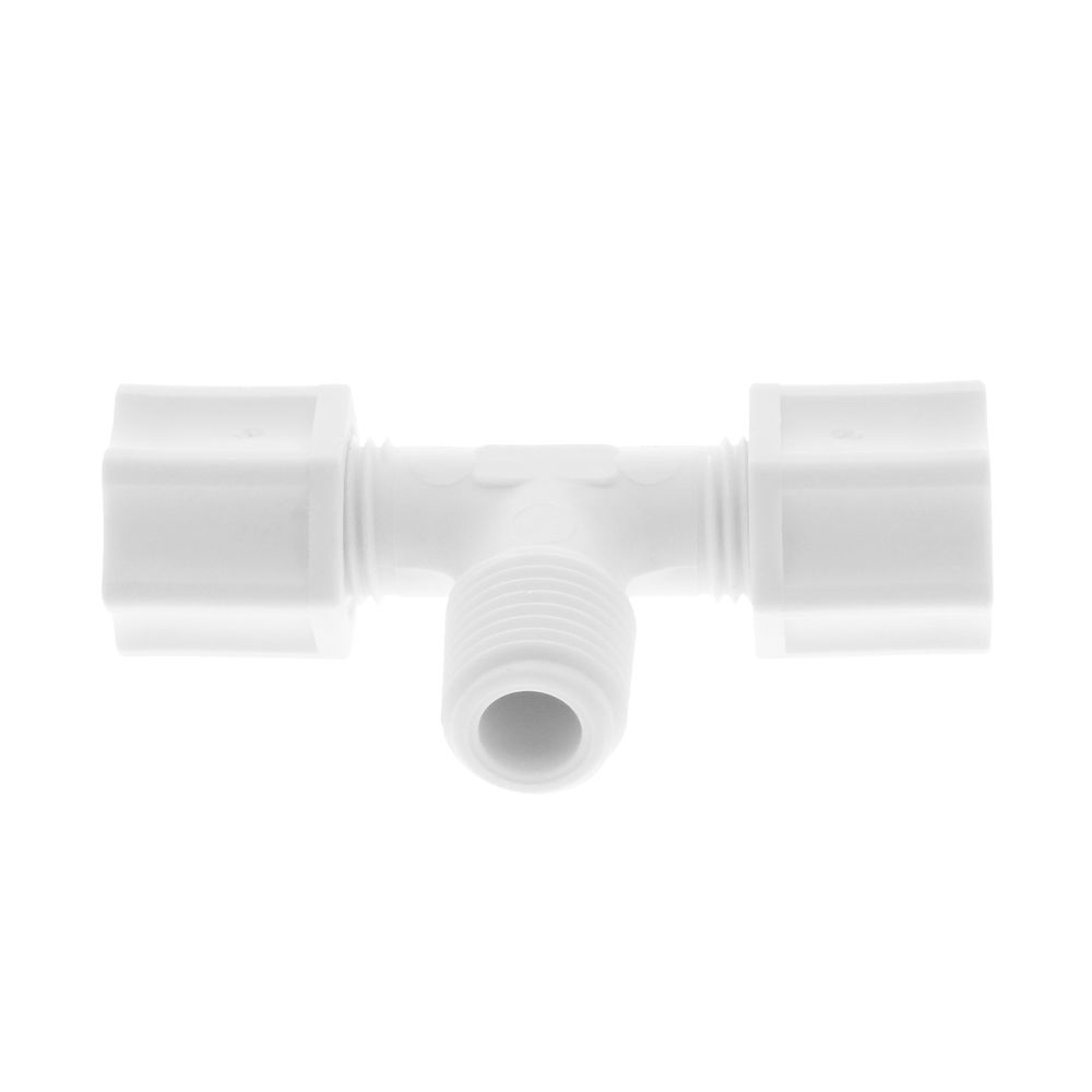 JACO 60-5-4-P-O Polypropylene Male Branch Tee 5/16 OD Tube x 1/4 MPT