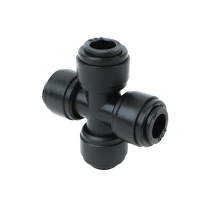 NeoFit - Acetal Black Union Cross 3/8" tube