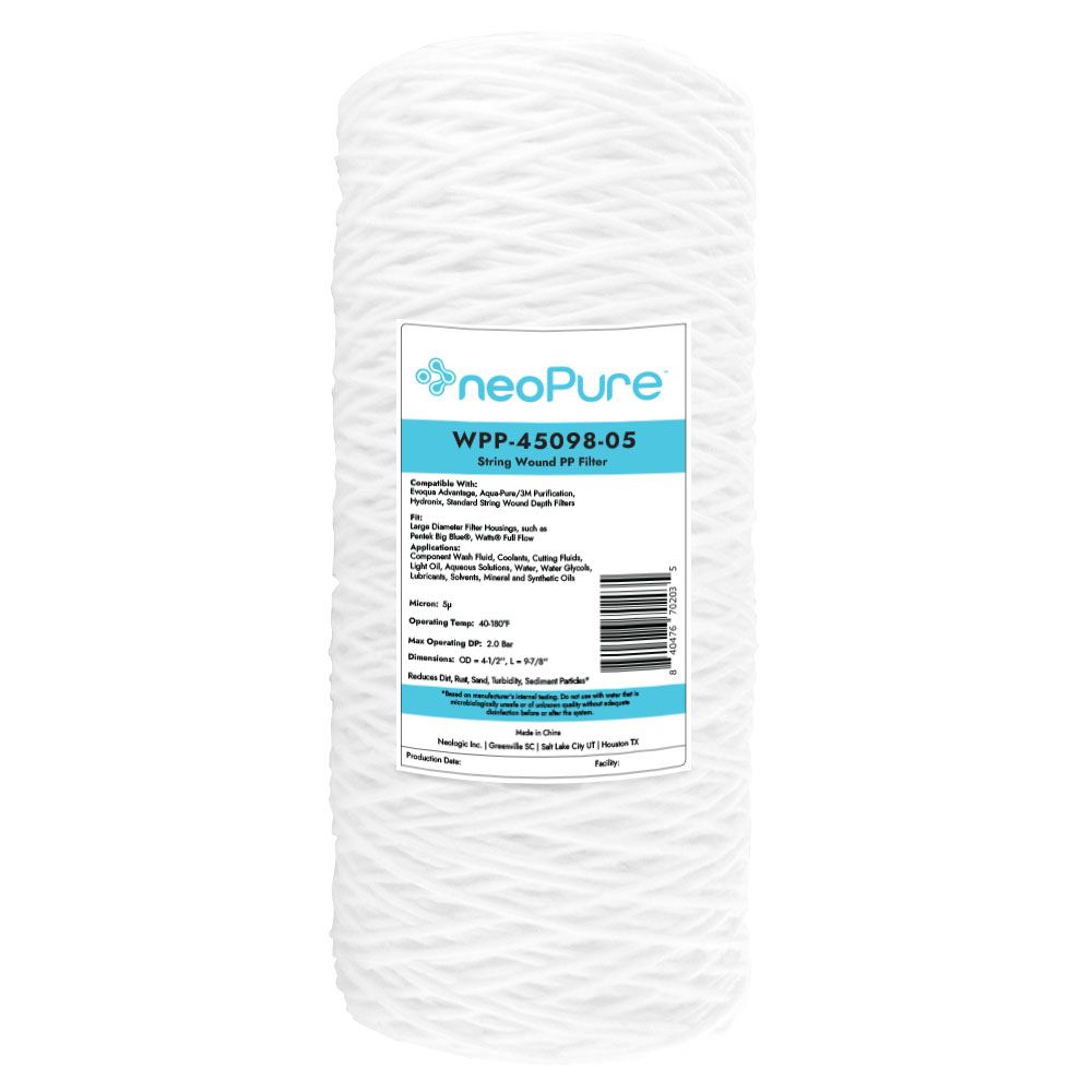 Neo-Pure WPP-45098-05 10" Surfactant Free BB String Wound Filter 5 Micron