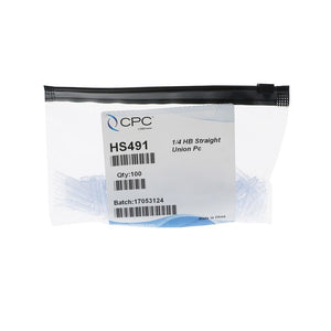 FitQuik Polycarbonate Tube to Tube Straight Fitting - 1/8 ID x 1/8 ID - Purple