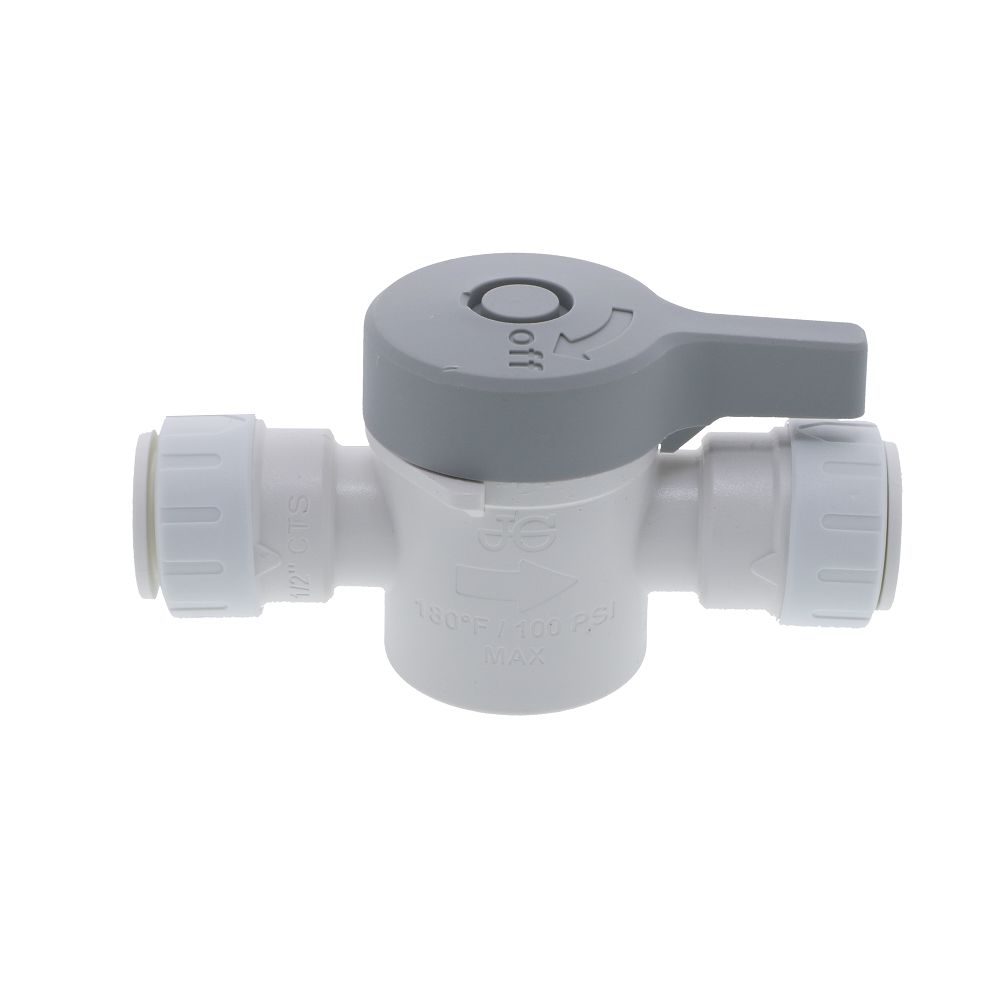 John Guest Straight Shut-Off Valve - 1/2 CTS
