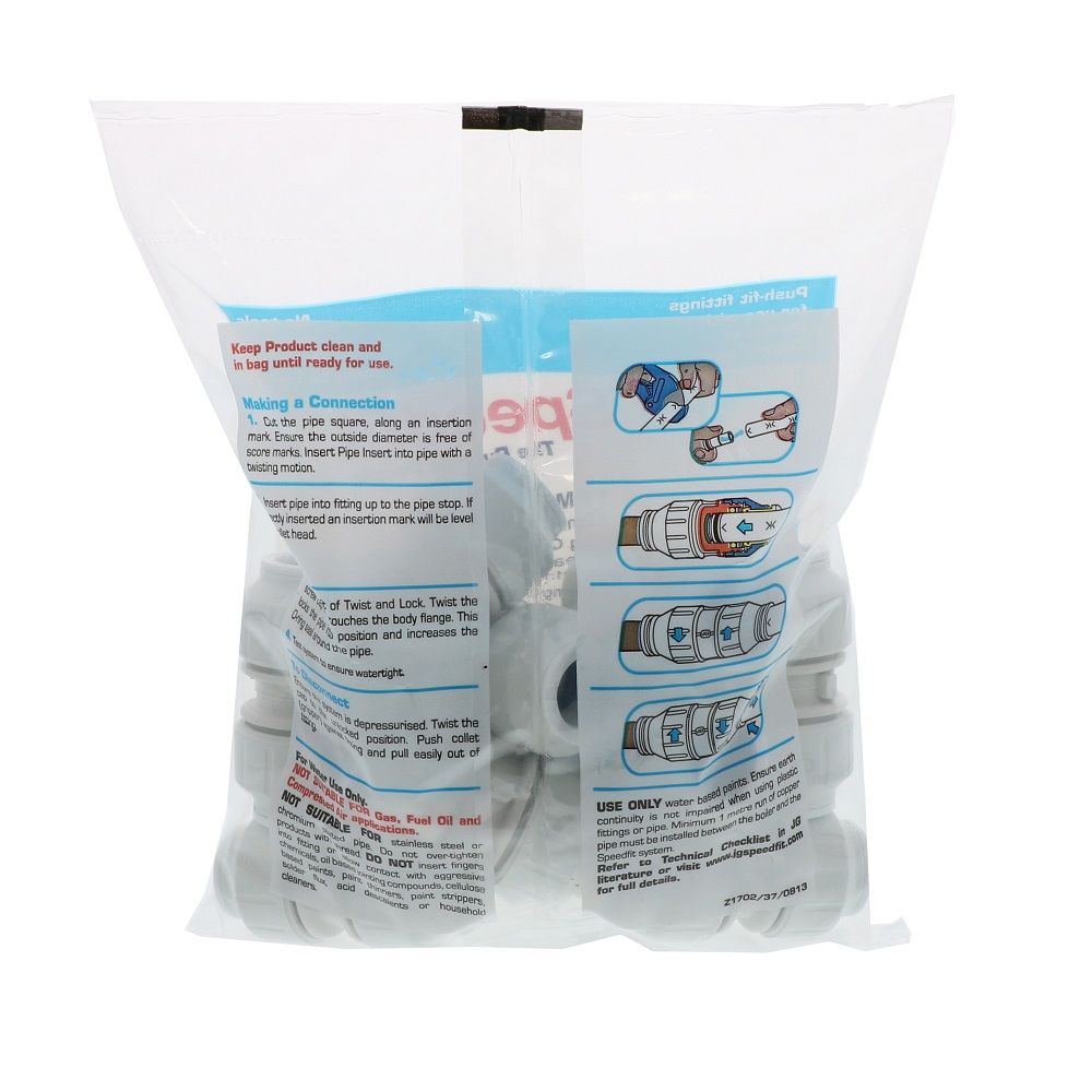 John Guest Union Connector - 15mm