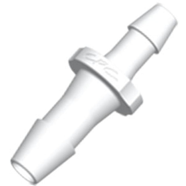 FitQuik PVDF [Kynar] Tube to Tube Straight Reducer Fitting - 1/4" ID barb x 1/8" ID