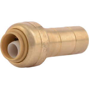 SharkBite® U719LF Lead-Free Brass Push-to-Connect Reducing Stem - 3/8" x 1/2" CTS