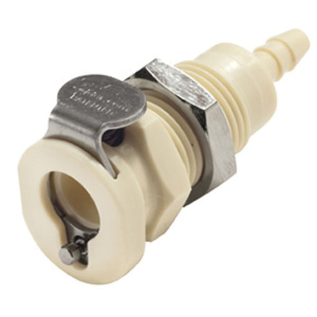 PMC160212 Panel Mount Hose Barb Coupling Body 1/8 ID Barb