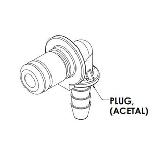 LinkTech 20AC Elbow Plug, NV, 1/8" HB