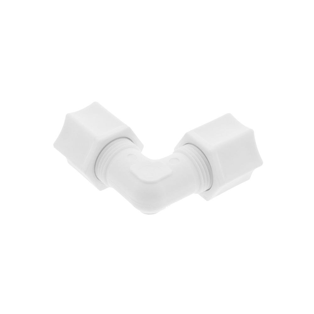 JACO 50-6-P-O Polypropylene Union Elbow 3/8 OD Tube x 3/8 OD Tube