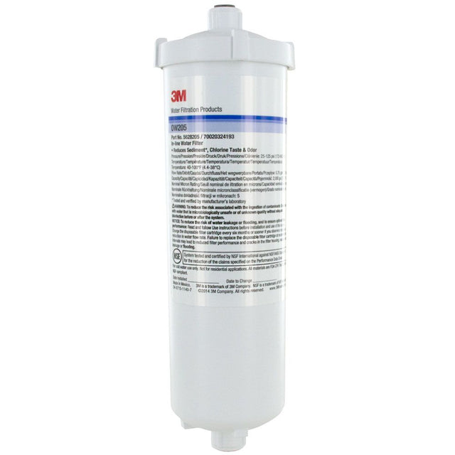 3M OW205 Inline Water Filter Cartridge 1/4" NPT - 5 mic