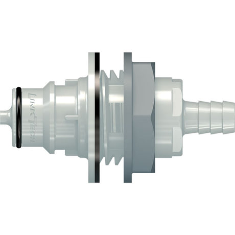 LinkTech 60PP Series Panel Mt. Male, Valved 3/8" HB, Polypropylene