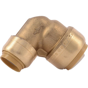 SharkBite® U274LF Lead-Free Brass Push-to-Connect Reducing Elbow - 3/4" x 1/2"