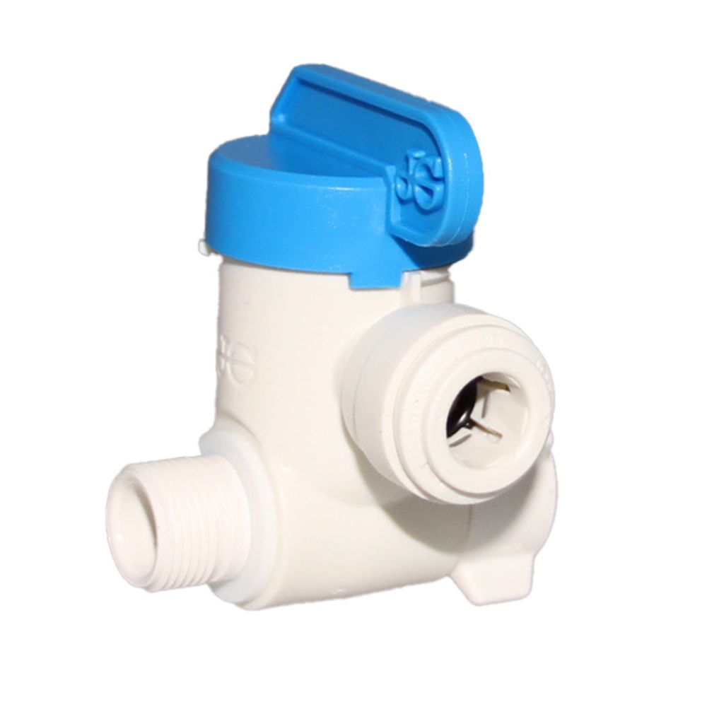 John Guest Plastic Angle Stop Adapter Valve Lead-Free - 3/8 x 3/8 x 3/8