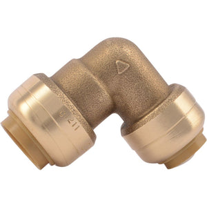 SharkBite® U272LF Lead-Free Brass Push-to-Connect Reducing Elbow - 1/2" x 3/8"