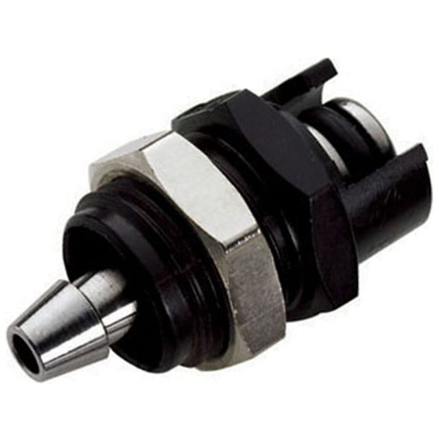 SMMPM02CBBLK Non-Valved Inline Coupling Insert 1/8 Hose Barb