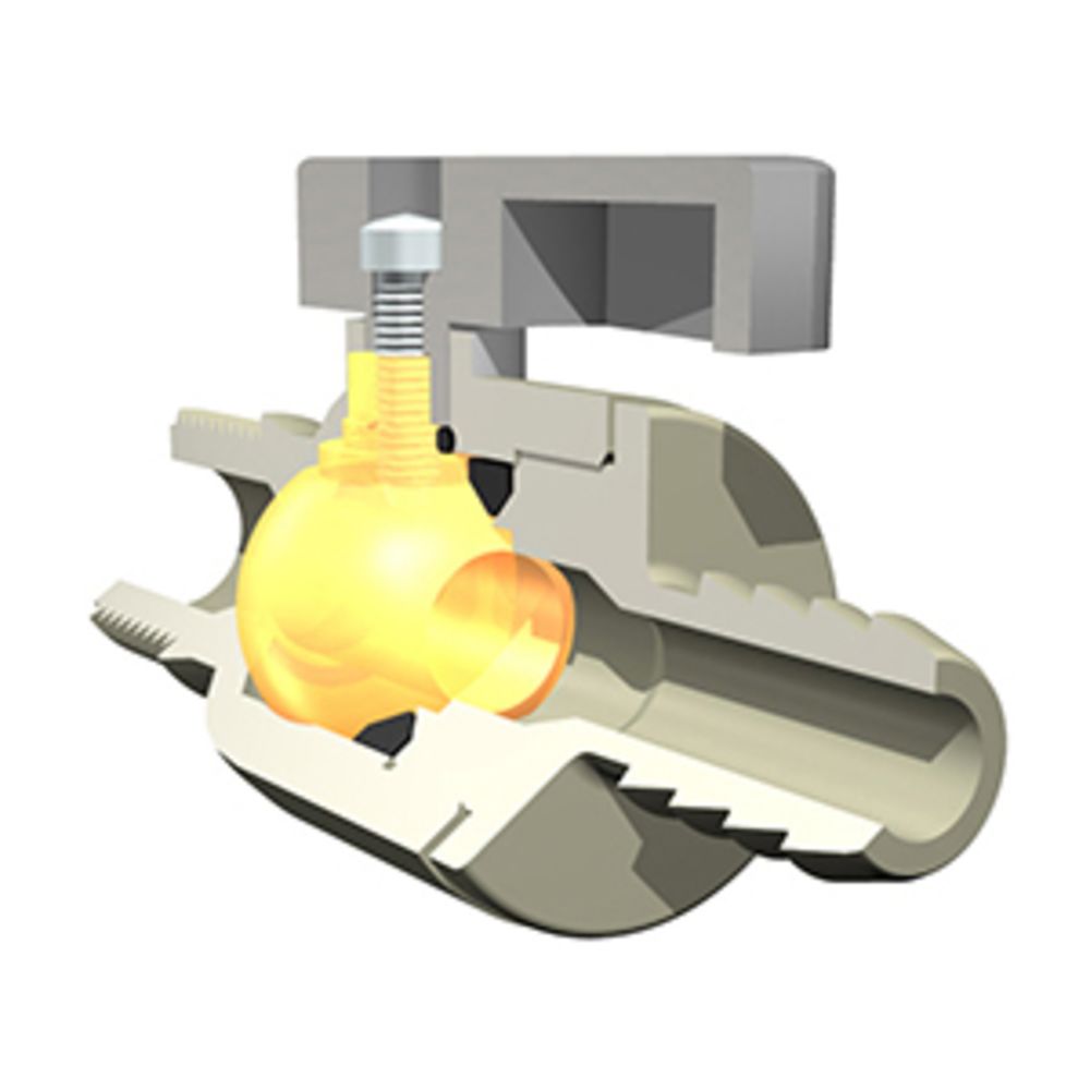 Parker Liquifit Par-Barb Valve Male Elbow - 1/4 ID Barb x 1/4 MPT