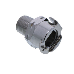 LCD10004BSPTV Valved Male Thread Coupling Body 1/4 BSPT - Viton
