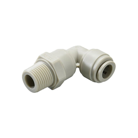 NeoFit - Acetal Gray Male Elbow Swivel- 1/4"tube OD x 1/4"NPTF
