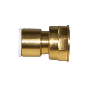 John Guest Lead Free Brass Flare Female Connector - 3/8 x 1/4 FFL