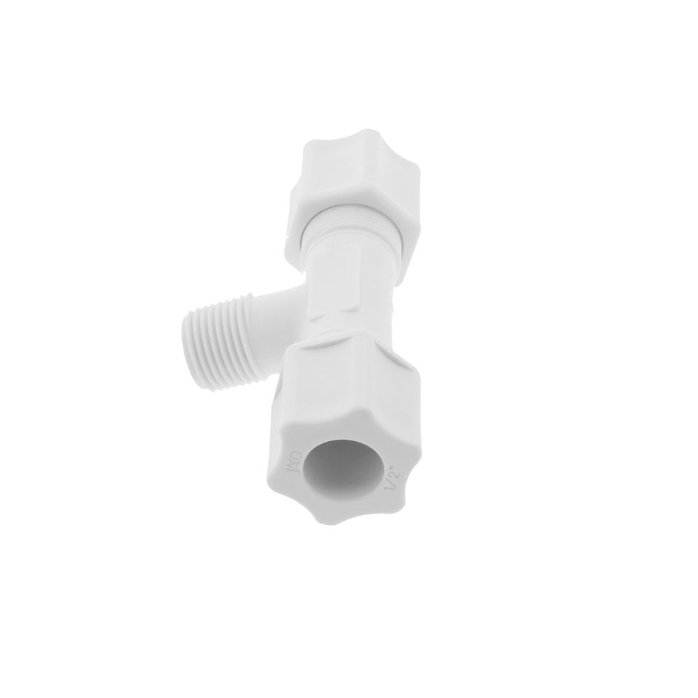 JACO 60-8-6-P-O Polypropylene Male Branch Tee 1/2 OD Tube x 3/8 MPT