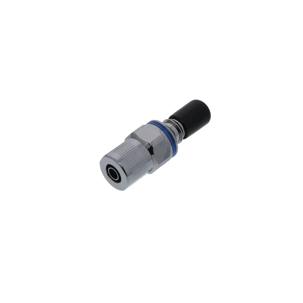 LQ4D20006BLU Valved In-Line 3/8" PTF Liquid Cooling Coupling Insert Cool Blue