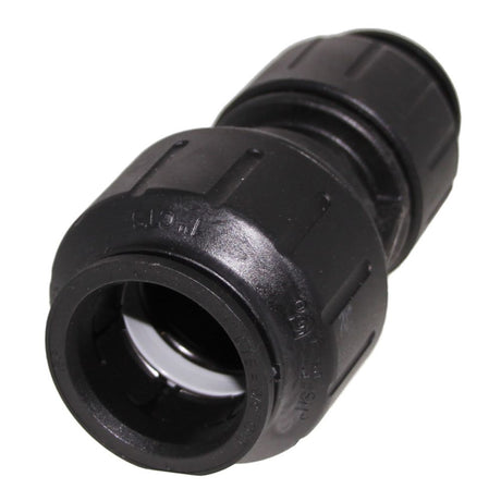 John Guest Black Reducing Coupler - 1 CTS x 3/4 CTS