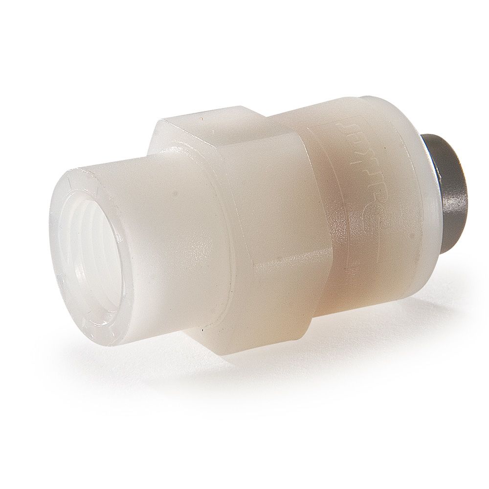 Kynar PVDF Female Connector - 1/4 x 1/4 NPTF