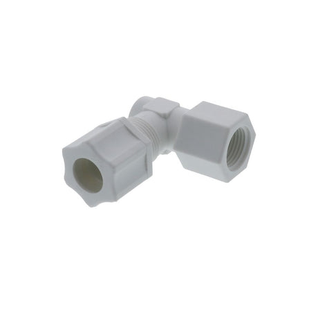 JACO 45-8-6-P-PG Polypropylene Female Elbow 1/2 OD Tube x 3/8 MPT