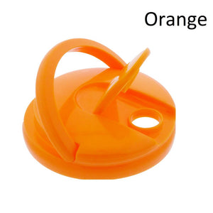 Glass Jar 1 GAL Wide Mouth Flint w/ Pour Lid and Handle - Orange Dome Lids