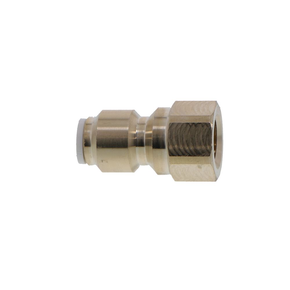 John Guest Lead Free Brass Flare Female Connector - 1/4 x 1/4 FFL