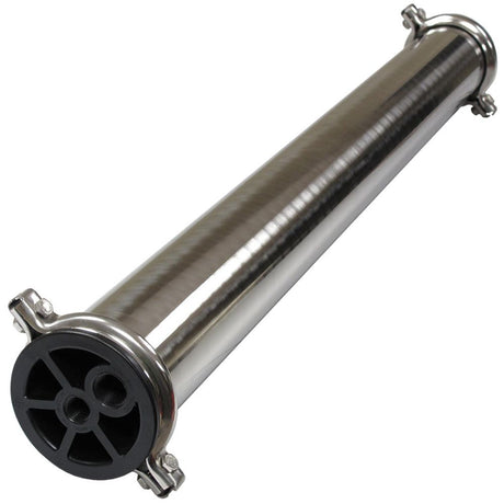 Stainless Steel Membrane Housing 4" x 21" 1/2" Feed
