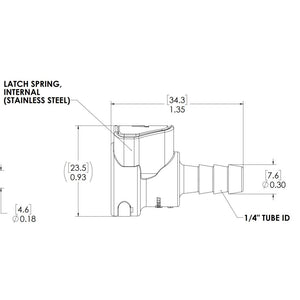 LinkTech 50AC In-Line Socket, NV, 1/4" HB