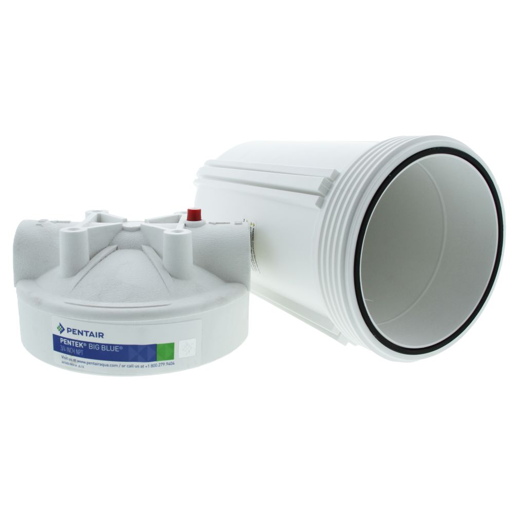 Pentek [166083] [166081] 10" Big White Water Filter Housing With Pressure Relief